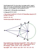 Bài tập Hình học Lớp 9 - Trần Anh Tú